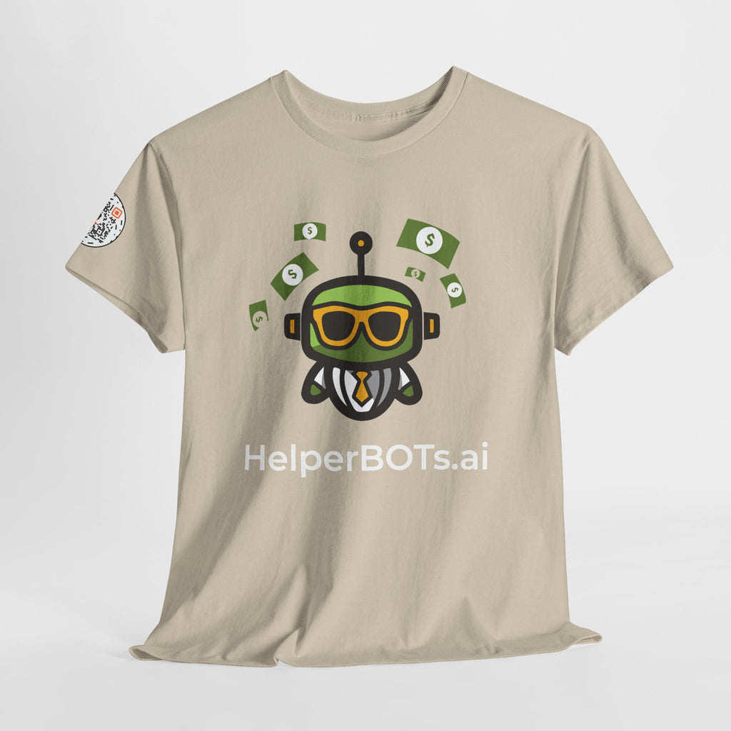 Unisex Financial BOT Heavy Cotton Tee (Dark Edition with White Print)