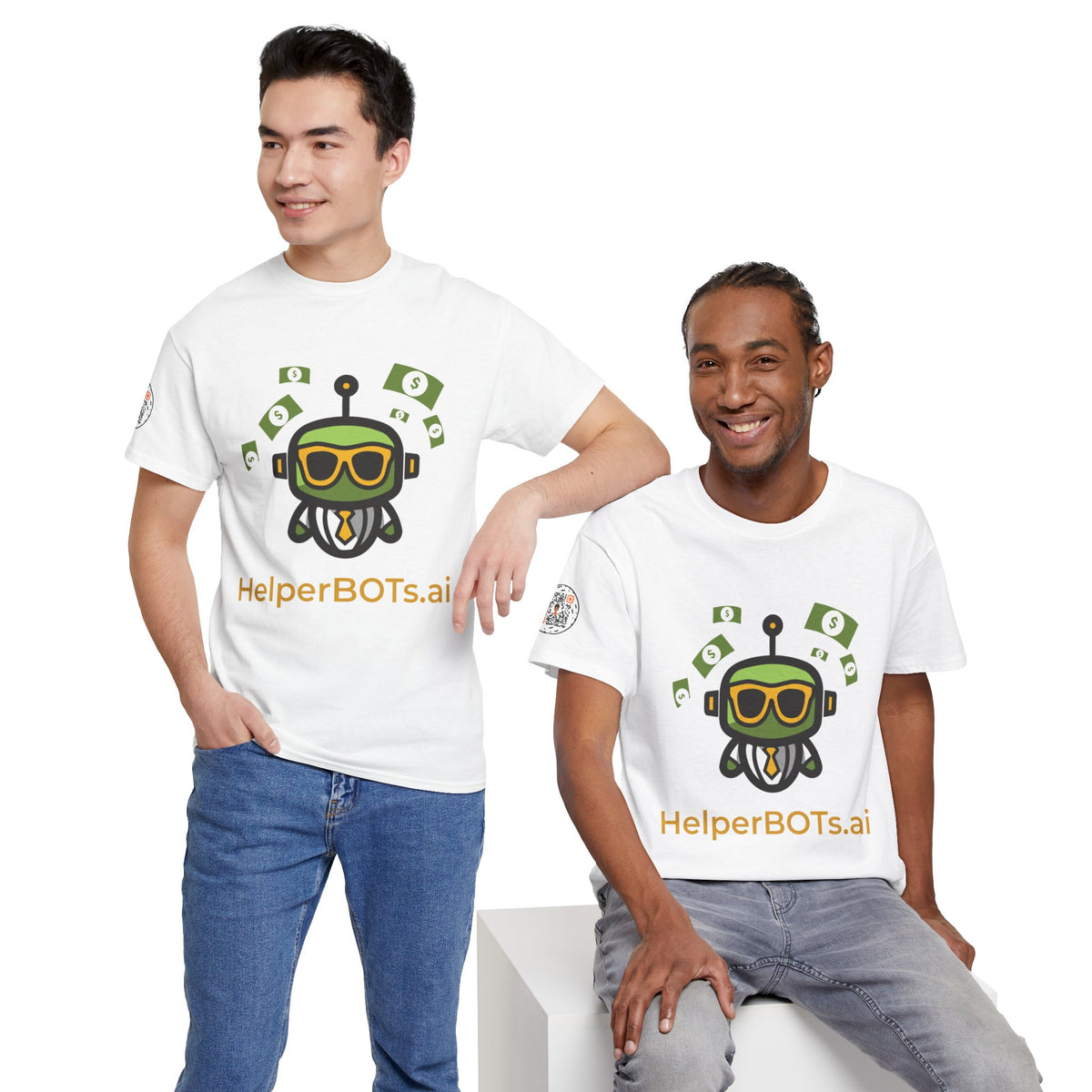 Unisex Financial BOT Heavy Cotton Tee (Light Edition with Gold Print)